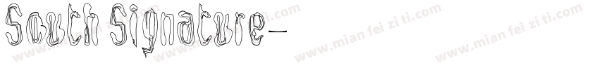 South Signature字体转换
